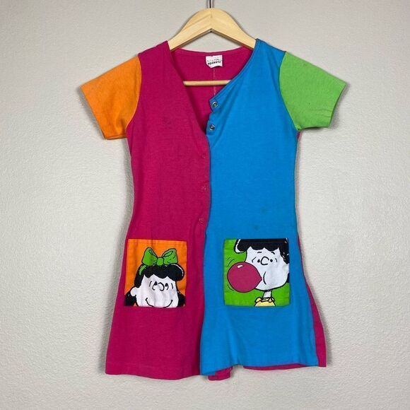 Vintage 80s peanuts color block romper - Picture 6 of 6